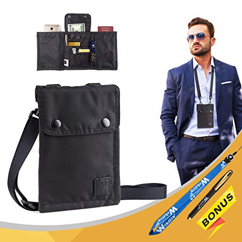 Men's travel bag for passport and money Clearance