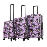 HALINA Bouffants & Broken Hearts Bold Eyes 3 Piece Set Luggage, Multicolor