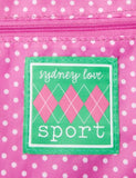 Sydney Love Argyle Small Duffel Carry On,Pink/Green,One Size