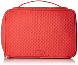 Vera Bradley Iconic Large Blush & Brush Case, Microfiber, Coral Reef