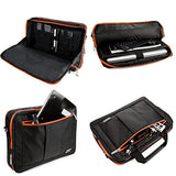 Vangoddy El Prado 3-In-1 Laptop Bag For Apple Macbook Pro 15Inch Orange Trim