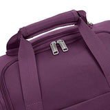 AmazonBasics Underseat Carry-On Rolling Travel Luggage Bag - Purple