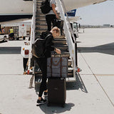 Carry On Garment Bag for Business Travel S-ZONE Canvas Leather Men Suit Cover