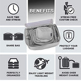 G4Free 9 Set Packing Cubes - Water Resistant Mesh Travel Luggage Accessories Packing Organizer with