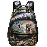 WUMODDS Gators Eye Animal Eye Backpack Purse for Women Medium Size,Laptop Backpack for Men,Tote Bag for Women Work