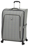 London Fog Knightsbridge II 29" Expandable Spinner, Grey Sapphire Plaid