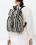 BAGGU Drawstring Backpack, Durable and Stylish For Daily Essentials, Plaid