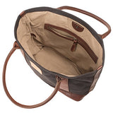 Will Leather Goods Medium Women'S Canvas Leather Getaway Tote