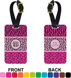 Triple Animal Print Aluminum Luggage Tag (Personalized)