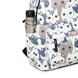 Joymoze Leisure Backpack For Girls Teenage School Backpack Women Backpack Purse (Cat)