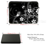 Meffort Inc 15 15.6 Inch Neoprene Laptop Sleeve Bag Carrying Case With Hidden Handle And Adjustable