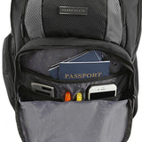 Perry Ellis P14 Laptop Business Backpack, Black, One Size