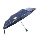 FakeFace Cute Cartoon Deer Flower Printed Travel Tote Mini Sun/Rain/Windproof Umbrella Auto Open&Close Compact Umbrella,Super Quality
