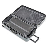 American Tourister Trip Locker Hardside Checked Luggage with Dual Spinner Wheels, Silver