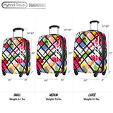 3 Piece Luggage Set Durable Lightweight Hard Case Pinner Suitecase 20In24In28In Lug3 Pc18 Color