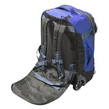 Olympia Cascade 20" Outdoor Upright Carry-On W/Hideaway Backpack Straps, Blue