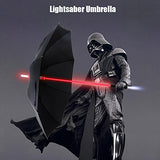 LED Umbrella - Lightsaber Laser Sword Light up Umbrella with 7 Color Changing On the Shaft/Built in Torch at Bottom by Bestkee (Black)