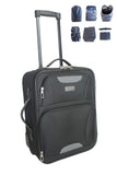 Boardinglbue Rolling Personal Item 18" Under Seat Basic Luggage American Spirit Frontier (BK) bonus