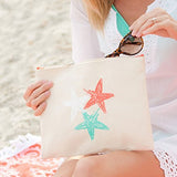 Pineapple Canvas 12 X 9 Inch Womens Canvas Accessory Full Zipper Pouch