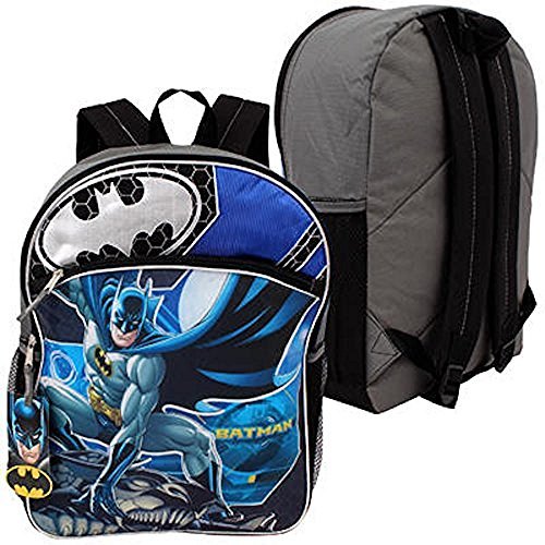 Dc Comics Wb Shield Batman Boys School Backpack 16'' Blue/Black …
