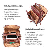 Banuce Small Vintage Full Grain Italian Leather Messenger Bag for Men Tote Satchels Crossbody Bag