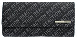 Kenneth Cole Reaction Womens Saffiano Clutch Wallet Trifold W Coin Purse (PRINTED 2 TONE BLACK)