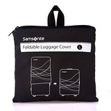 Large Foldable Luggage Cover Black