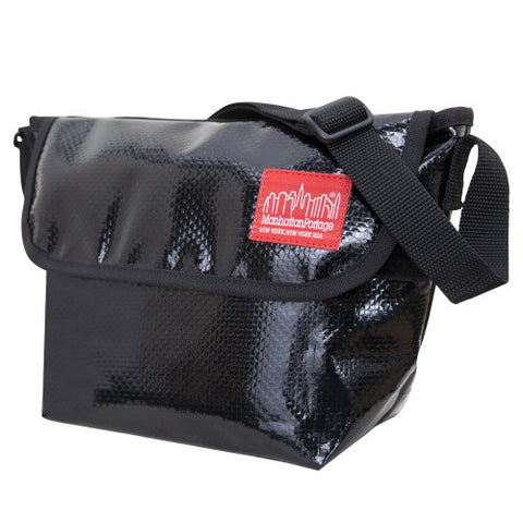 Manhattan Portage Vinyl Ny Messenger Bag, Black