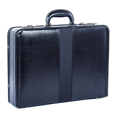 Bugatti Jeffrey Attache Case, Vegan Leather, Black