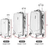 Lightweight 3 Piece Luggage Sets,Durable Hardshell Spinner Suitcase With Tsa Approved Locks