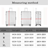 WUJIAONIAO Travel Luggage Cover Spandex Suitcase Protector Washable Baggage Covers (S (for 18-20 inch luggage), Go Travel)
