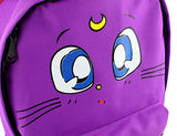 Yournelo Cartoon Sailor Moon Backpack Rucksack For Girls (Purple Cat Lunar)
