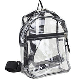 Eastsport 100% Transparent Clear MINI Backpack (10.5 by 8 by 3 Inches) with Adjustable Straps
