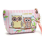 AMA(TM)® Owl Portable Zip Toiletry Travel Cosmetic Bag Makeup Case Pouch Toiletry Wash Kit
