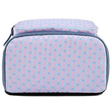 Backpack for Girls,Hey Yoo Classic Polka Dots Stripe Bookbag School Bag School Backpack for Girls School (light blue)