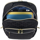 Kenneth Cole Reaction Women's New York Kc Street Jacquard 15" Backpack Laptop, Black One Size