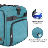 Canway 85L Travel Duffel Bag, Foldable Weekender Bag with Shoes Compartment for Men Women Water-proof & Tear Resistant (Mint Green, 85L)