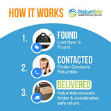 Smart Luggage ID Tags with Lifetime Global Recovery Service (Pink - 2 Pack)