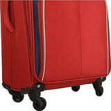 Nautica Ashore Luggage Set, Navy/Silver/Red