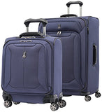 Travelpro Skypro Lite 2-Piece Expandable 8-Wheel Luggage Spinner Set: 29" and 17" Compact Boarding Bag (Navy)
