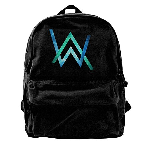 WilliamBurton Alan Walker AW Logo Women Mens School Bag Unique Backpack Fits 14Inch Laptop Travel