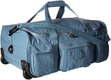 Kipling Women'S Discover Solid Small Wheeled Duffle Bag, Blue Bird