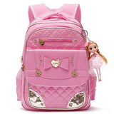 Backpack for Girls, Waterproof Kids Backpacks School Bag Toddler Bookbags Cute Travel Daypack (Large, A-Pink)