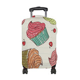 GIOVANIOR Cupcakes Cherry Luggage Cover Suitcase Protector Carry On Covers