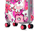 Olympia Blossom II 25-Inch Polycarbonate Mid-Size Spinner with TSA Lock PK, Fuchsia, One Size