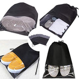 Shoe bag - 12 Pcs Shoe Storage Bags for Men and Women, Waterproof Large Travel Gym Shoe Bag Pouch Organizer, Black