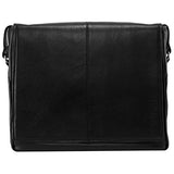 Siamod San Francesco 45355 Black Leather Messenger Bag