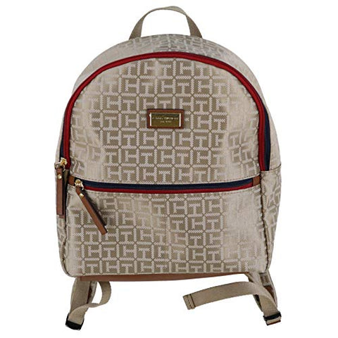 Tommy Hilfiger Womens Jacquard Backpack (Tan)