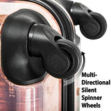 Flieks Graphic Print Luggage Set 3 Piece ABS + PC Spinner Travel Suitcase (Eiffel Tower)