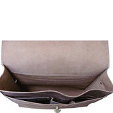 AmeriLeather Burlington Distressed Brown Leather Briefcase (Distressed Brown)